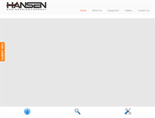 Tablet Screenshot of hansenengineering.com